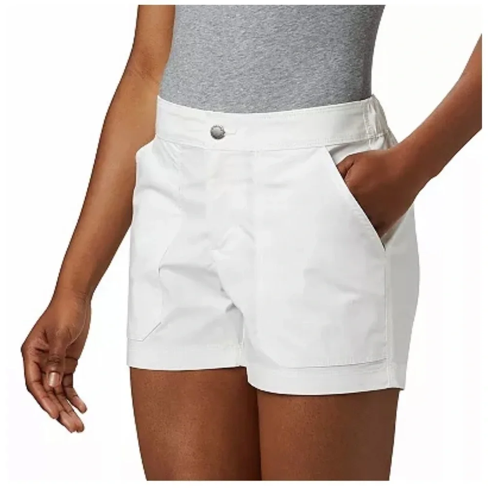 NWT Columbia Longer Days White 6” Shorts Size 10